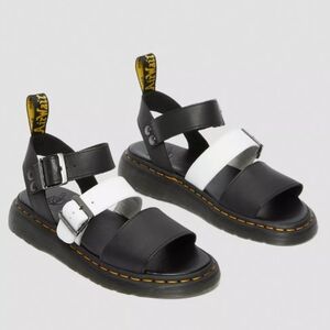 Dr Martens Gryphon Brando Leather Gladiator Black Sandals